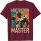 Motivation Master Personal Trainer T-Shirt - T-Shirt | Maroon