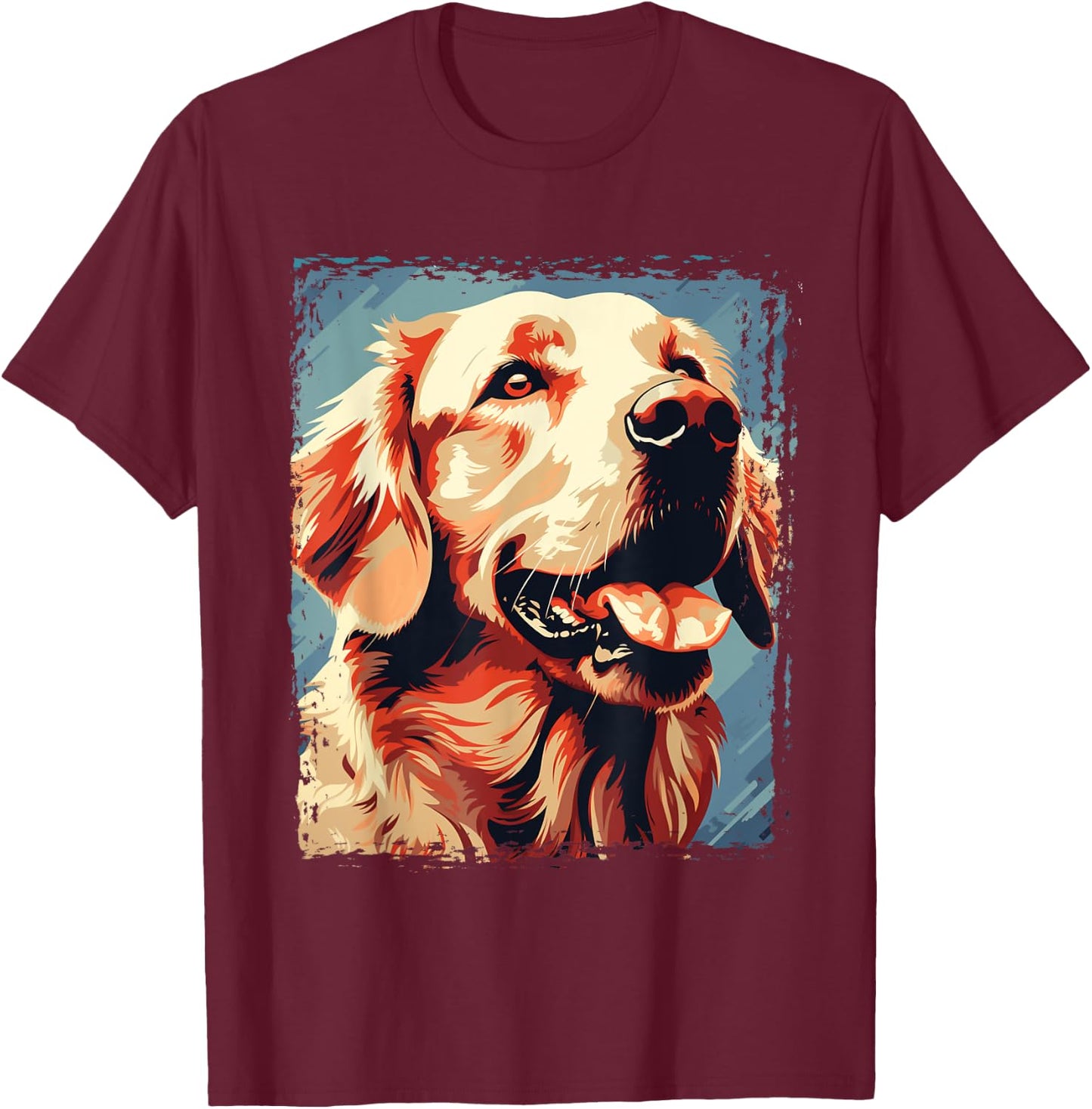 Golden Retriever for Kid Boys Girls Funny Dog Lover T-Shirt - T-Shirt | Maroon