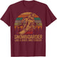 Snowboarder Like a Skier Only Cooler Ski Snowboarding T-Shirt - T-Shirt | Maroon