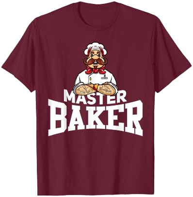 Master Baker Gift Bakery Bread T-Shirt - T-Shirt | Maroon