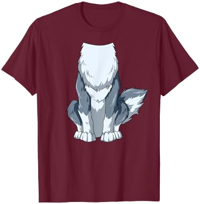 Easy Wolf Costume Wolf Body Headless Wolf Costume T-Shirt - T-Shirt | Maroon