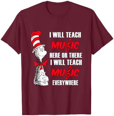 I will teach music everywhere T-Shirt - T-Shirt | Maroon