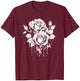 Goth Cool Gothic Occult - Red Rose T-Shirt - T-Shirt | Maroon
