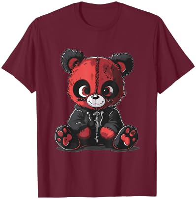 Goth Pastel Cute Scary Kawaii Red Panda Voodoo Doll T-Shirt - T-Shirt | Maroon