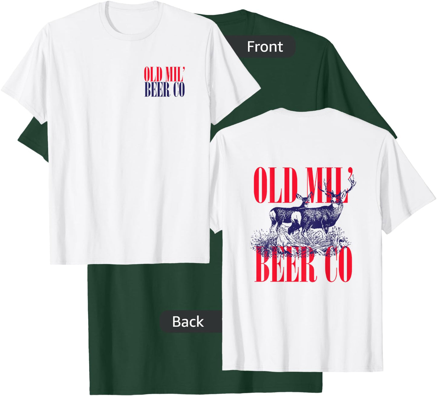Old Milwaukee Beer Co Deer T-Shirt - T-Shirt | Forest