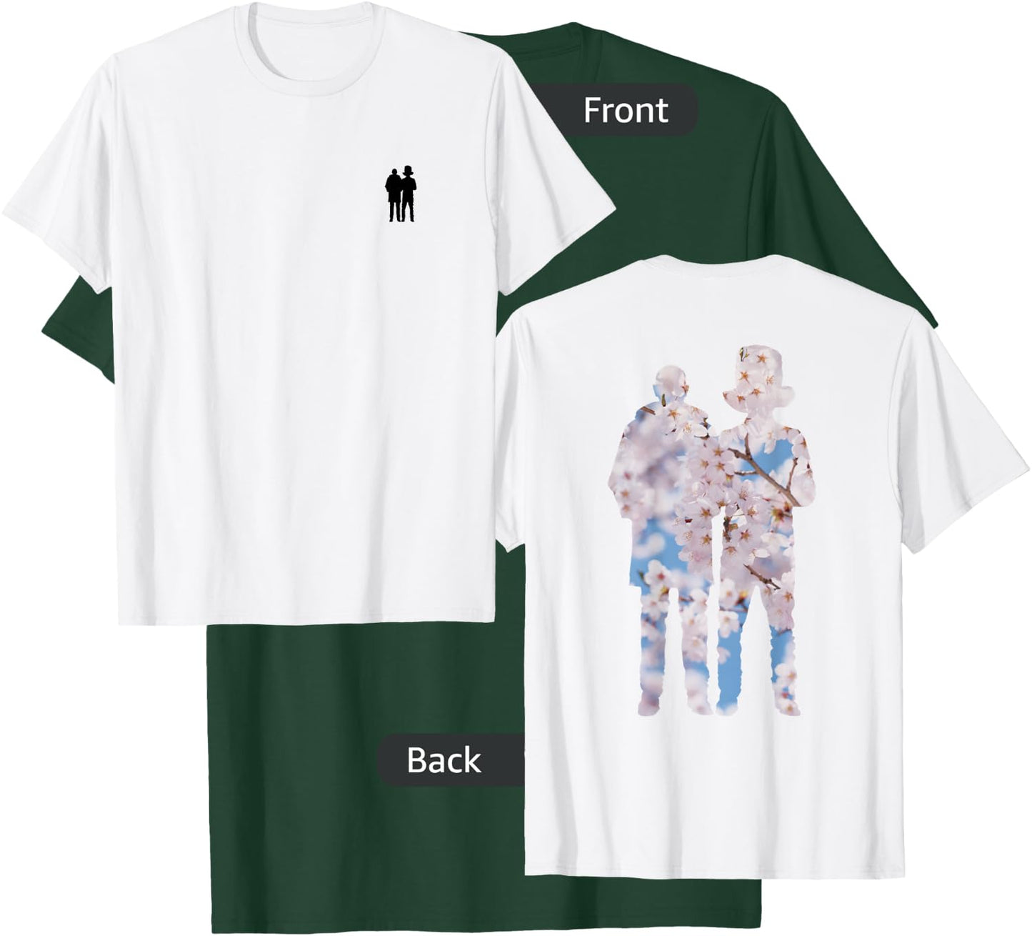 Pet Shop Boys Blossom Silhouette T-Shirt - T-Shirt | Forest