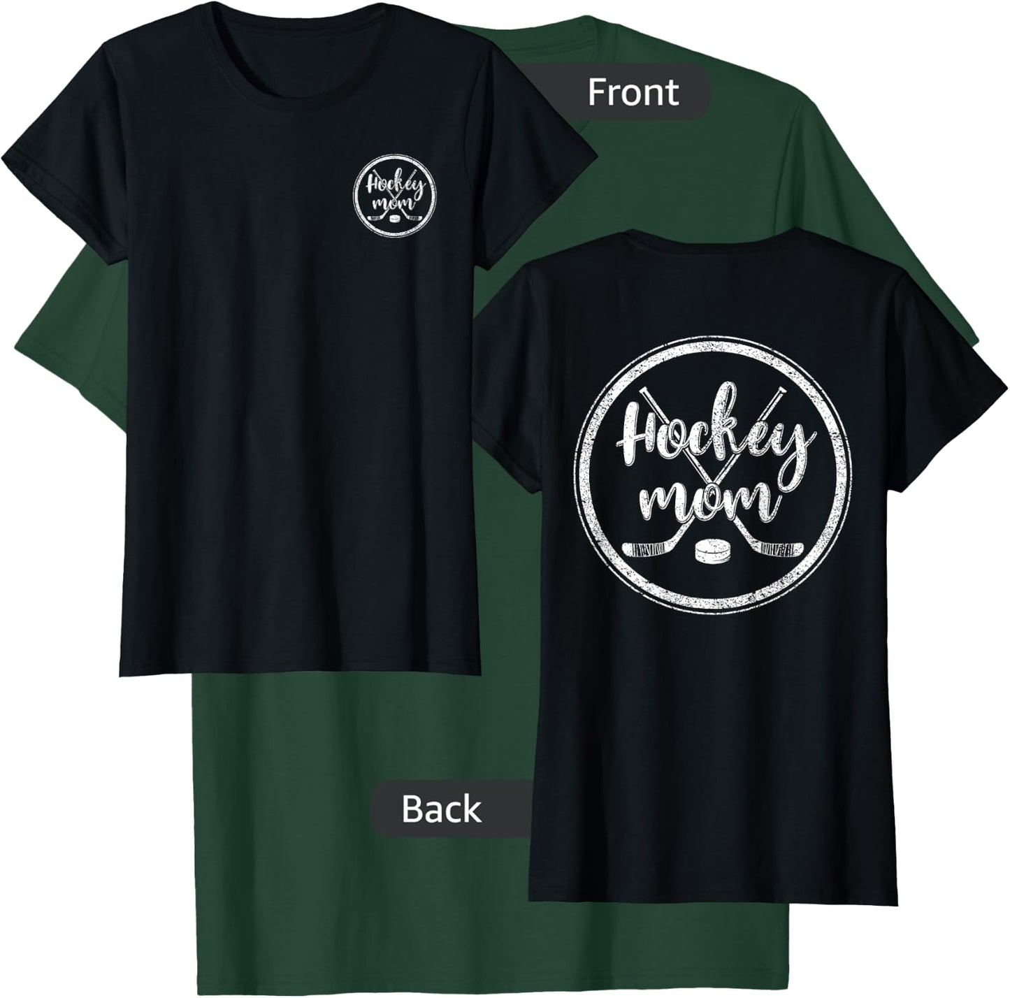 Hockey Mom Winter Sports Ice Hockey Goalie Mommy T-Shirt - T-Shirt | Forest