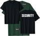 BACK PRINT Security Guard Event Security Officer Security T-Shirt - T-Shirt | Forest
