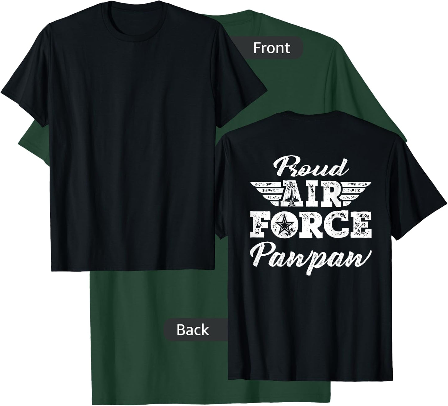Proud US Air Force Pawpaw Pride Military Family Grandpa Gift T-Shirt - T-Shirt | Forest