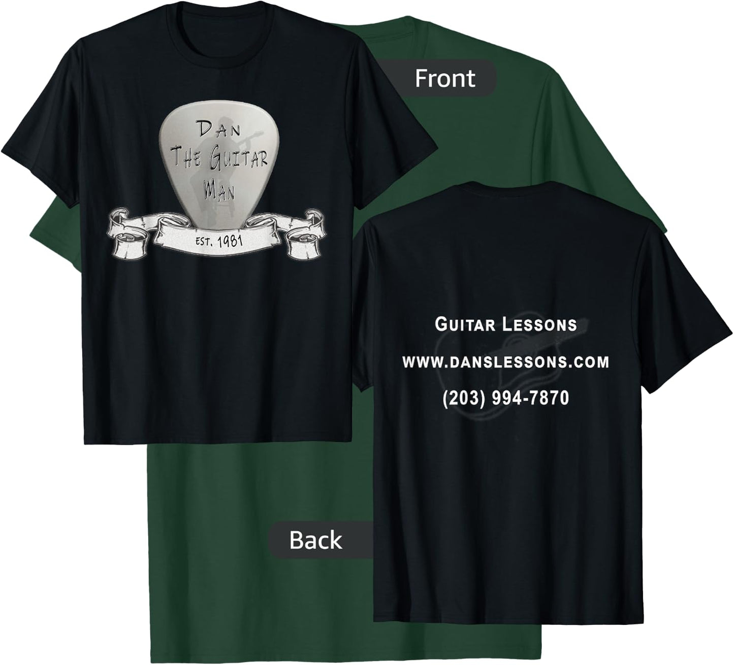 Dan The Guitar Man T-Shirt - T-Shirt | Forest