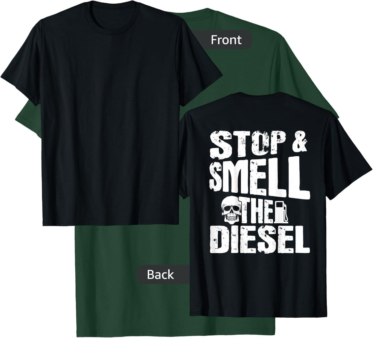 Diesel Mechanic Gifts Design On Back T-Shirt - T-Shirt | Forest