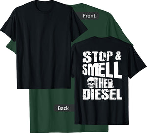 Diesel Mechanic Gifts Design On Back T-Shirt - T-Shirt | Forest