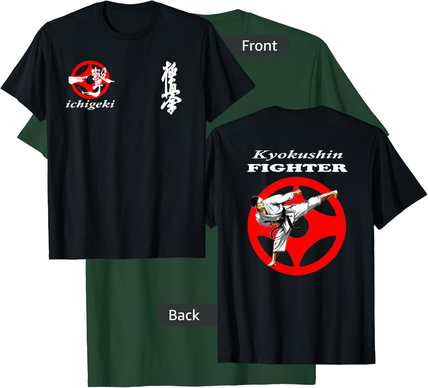 kyokushin karate kyokushinkai Oyama training sparring gym gi T-Shirt - T-Shirt | Forest