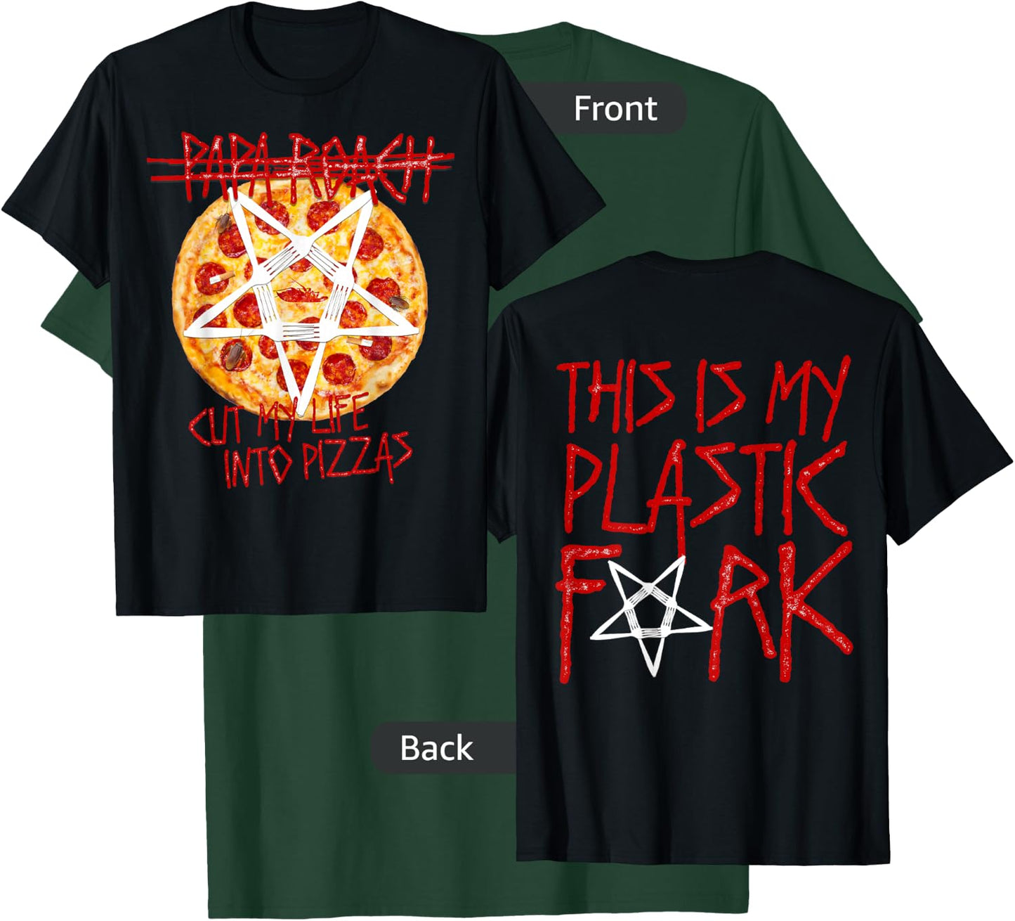 Papa Roach - Official Merchandise -Cut My Life Into Pizzas T-Shirt - T-Shirt | Forest