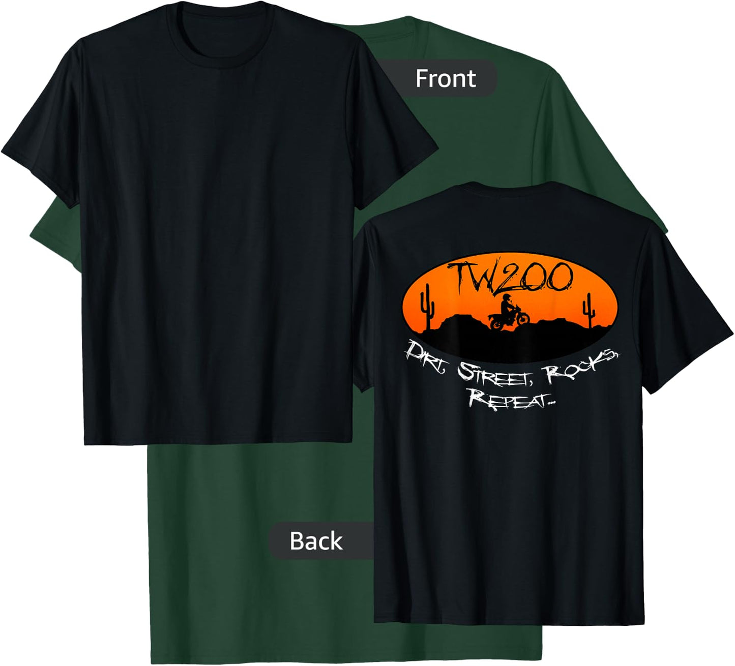 TW200 Trailway Motorcycle Enduro Off-Road T-Shirt - T-Shirt | Forest