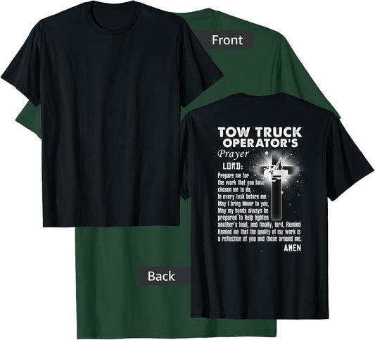 Proud Tow Truck Operator Prayer T-Shirt - T-Shirt | Forest
