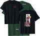 Naruto Shippuden Gaara Marble Background Front Back Anime T-Shirt - T-Shirt | Forest