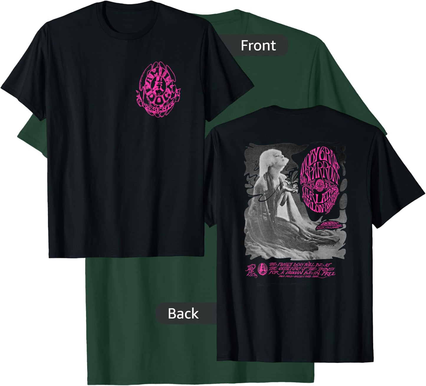 The Family Dog Moby Grape Pink Logo T-Shirt - T-Shirt | Forest