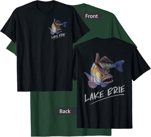 Lake Erie Walleye Fishing Fisherman T-Shirt - T-Shirt | Forest