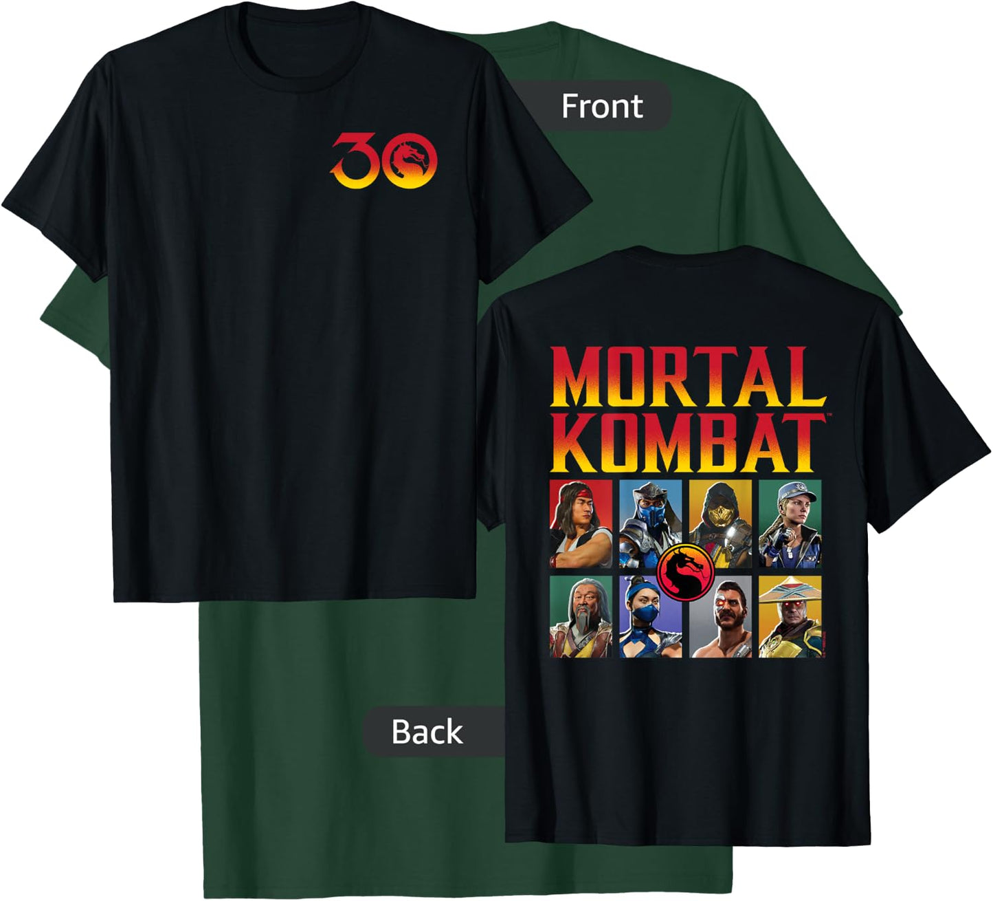 Mortal Kombat - 30th Grid T-Shirt - T-Shirt | Forest
