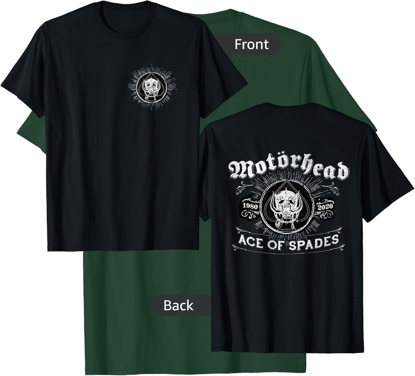 Motörhead - Ace of Spades 40 Year Anniversary T-Shirt - T-Shirt | Forest