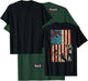 Duck Hunting Distressed Patriotic American Flag gift Hunters T-Shirt - T-Shirt | Forest