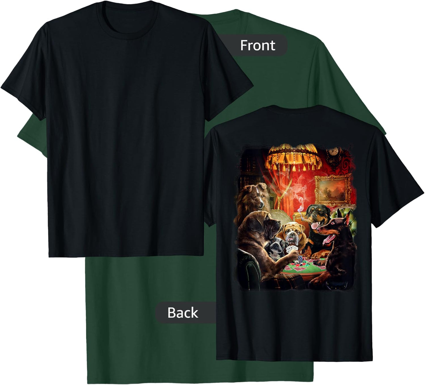 Dog Playing Poker Cards Women T-Shirt - T-Shirt | Forest