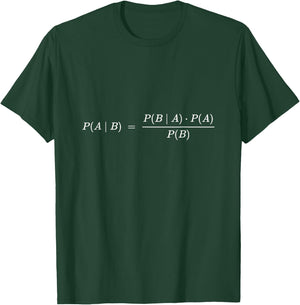 Bayes Theorem Formula Statistics Set T-Shirt - T-Shirt | Forest