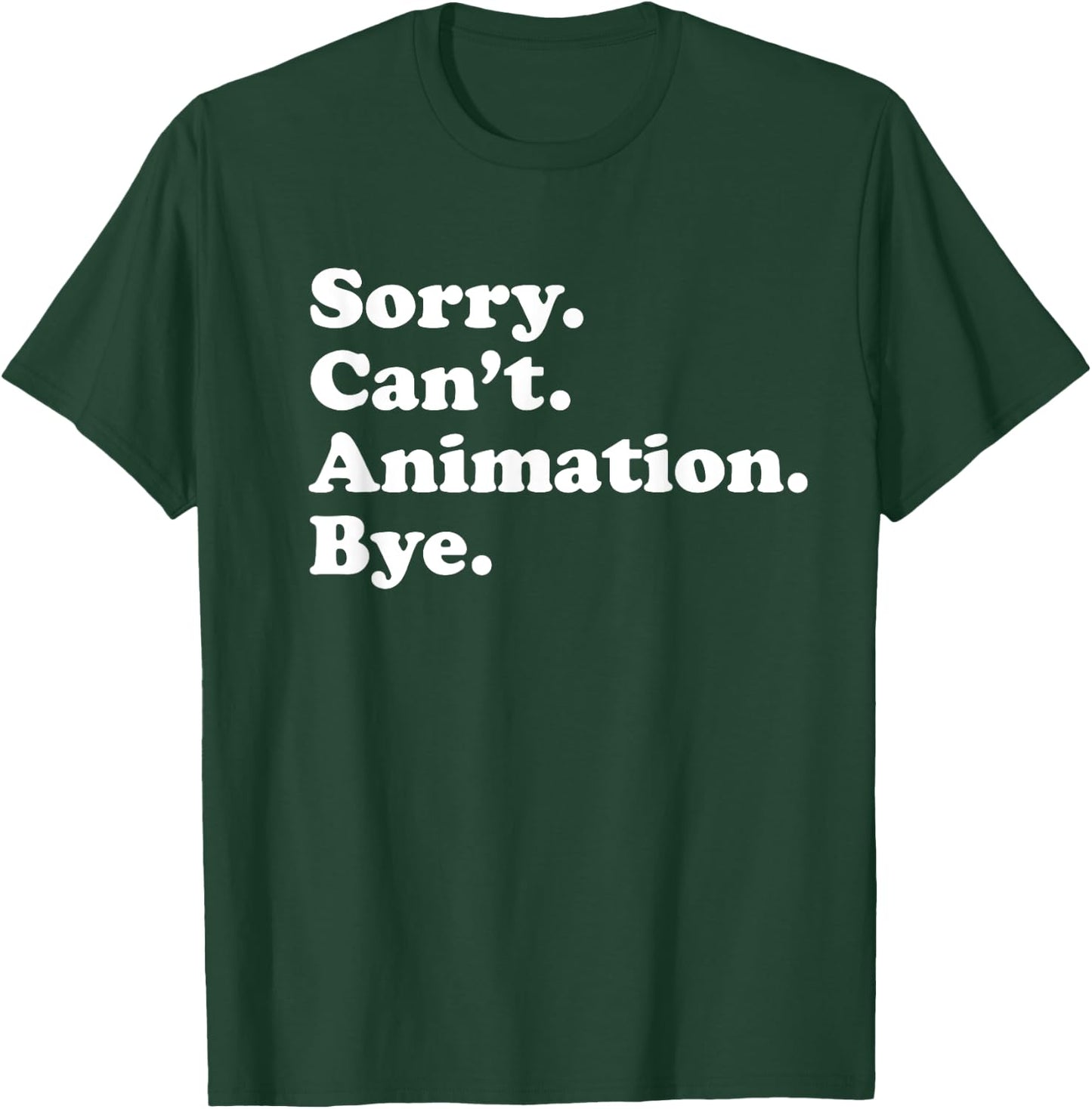 Men Women Boys or Girls Funny Animation T-Shirt - T-Shirt | Forest