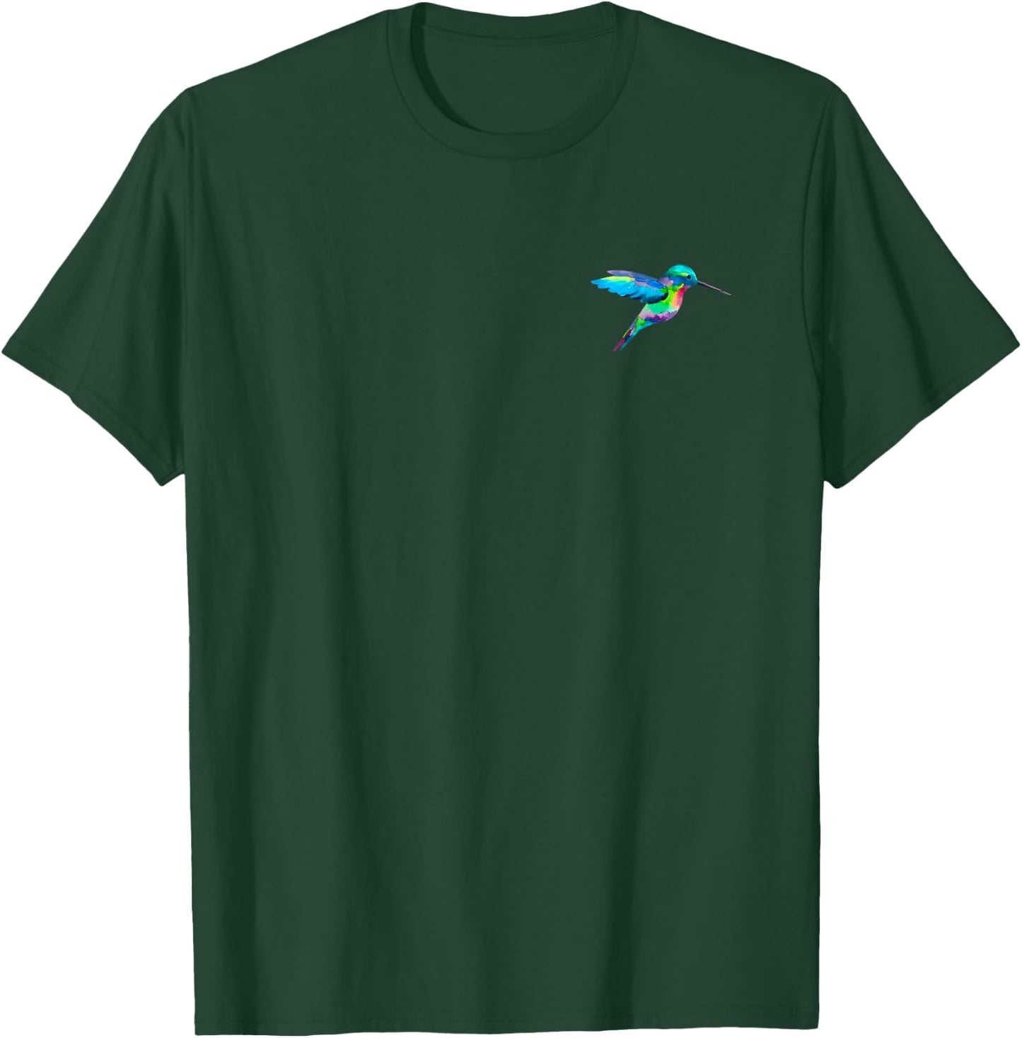 Hummingbird in pocket - Watercolor hummingbird gift T-Shirt - T-Shirt | Forest
