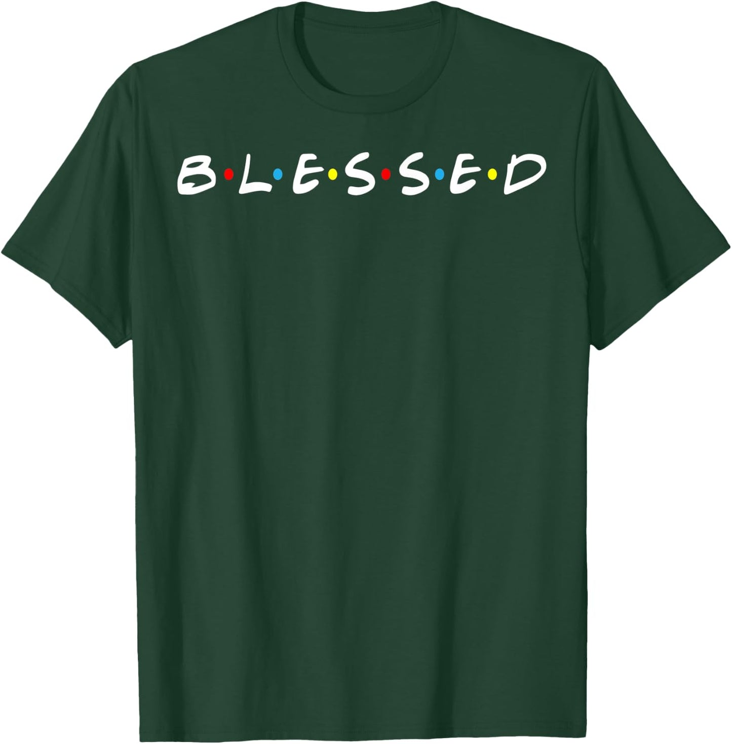 Retro style Blessed T-Shirt - T-Shirt | Forest