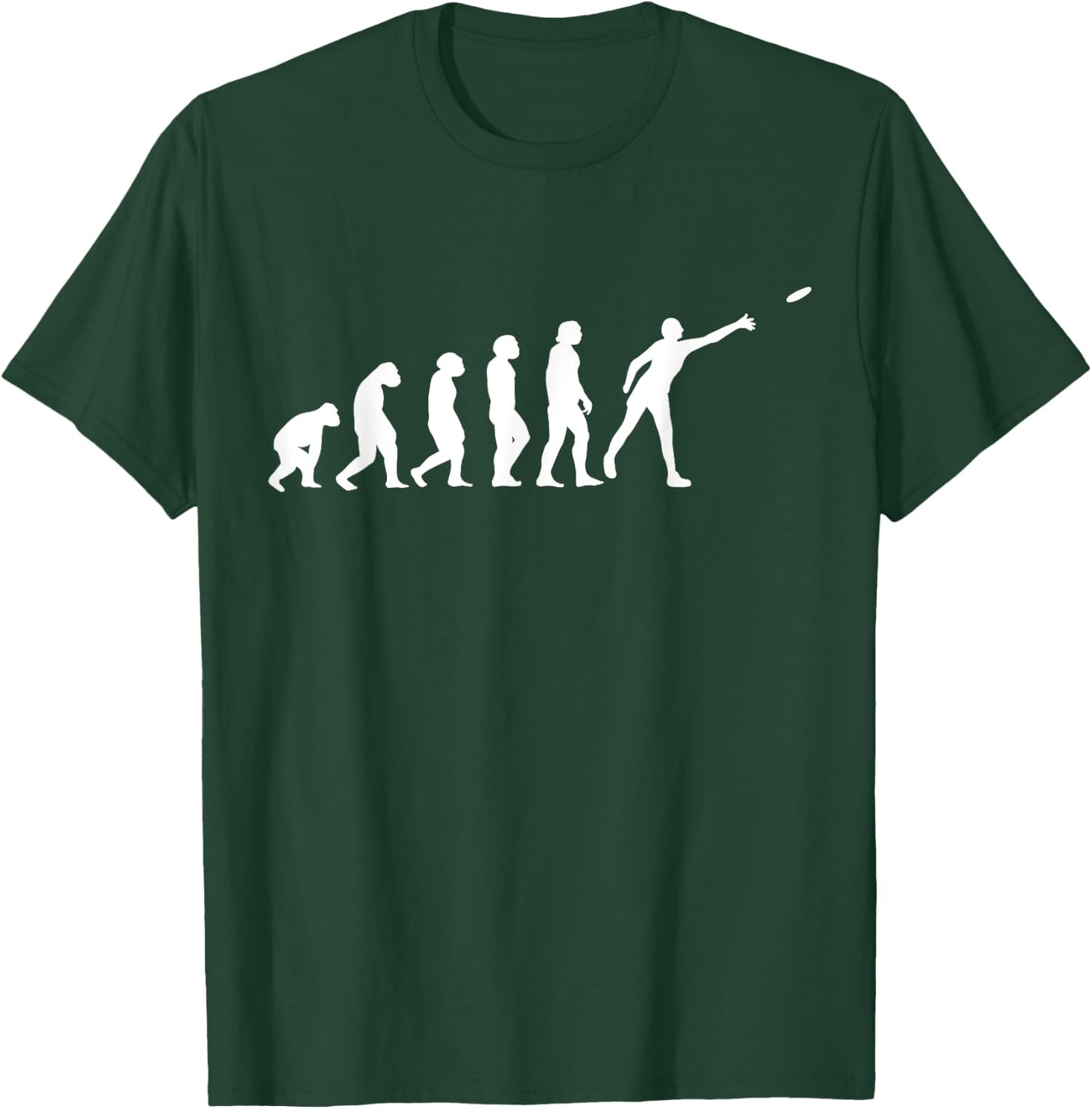Disc Golf Evolution Of Man Golfing Funny Monkey Modern Ape T-Shirt - T-Shirt | Forest