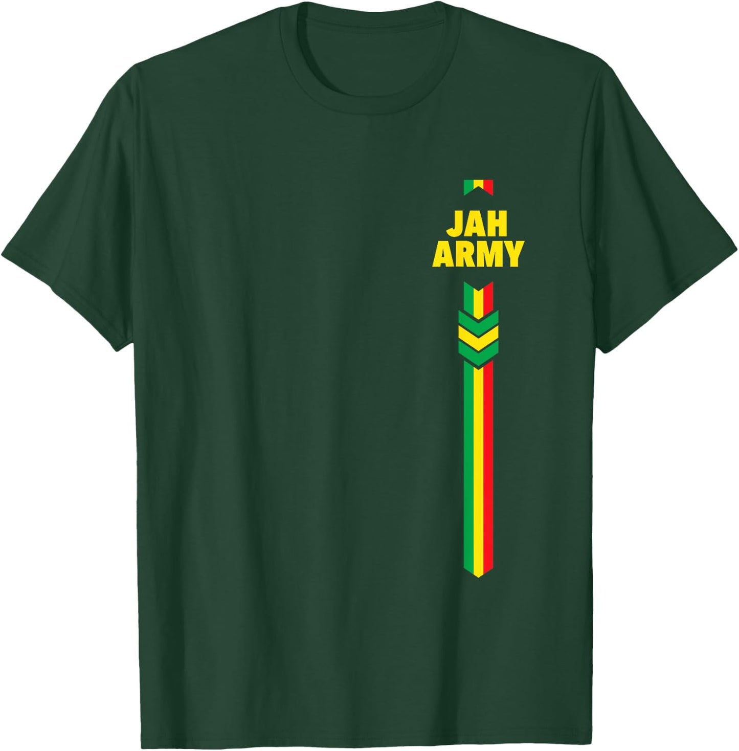 Jah Army Ras Tafari His Imperial Majesty Haile Selassie I T-Shirt - T-Shirt | Forest