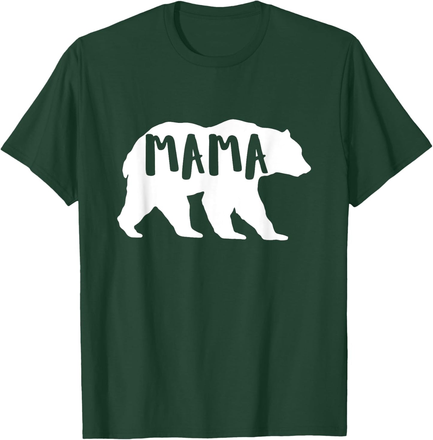 Mothersday | Cute Mama Bear for Outdoor & Nature Moms T-Shirt - T-Shirt | Forest