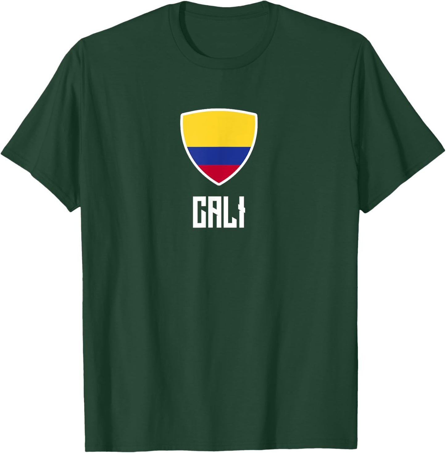 Cali Colombian Flag Roots Heritage Colombia T-Shirt - T-Shirt | Forest