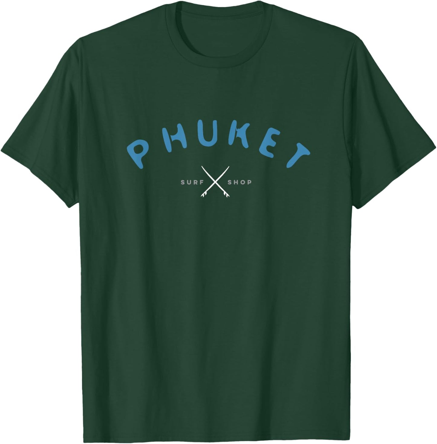 Phuket Thailand Surf Graphic T-Shirt - T-Shirt | Forest