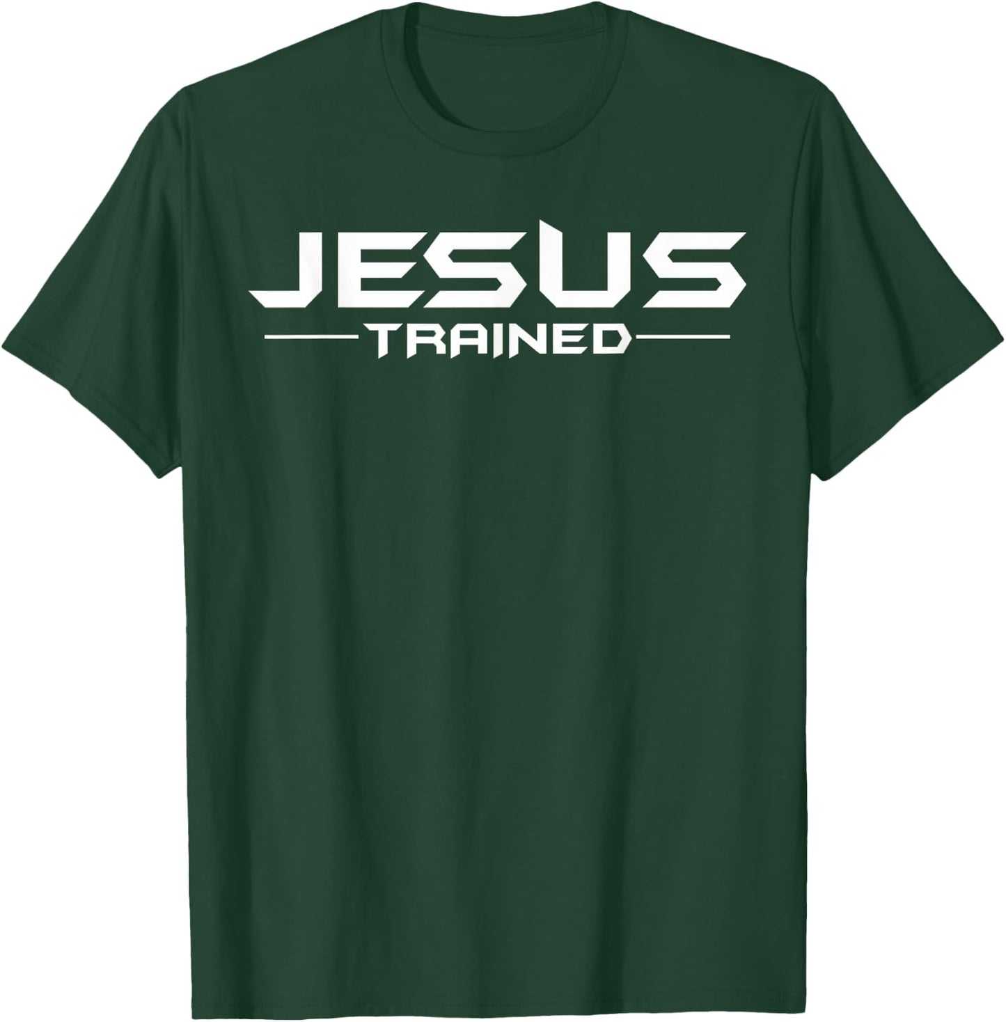 Jesus Trained Classic Wrestling Wrestler Wrestle, Christian2 T-Shirt - T-Shirt | Forest
