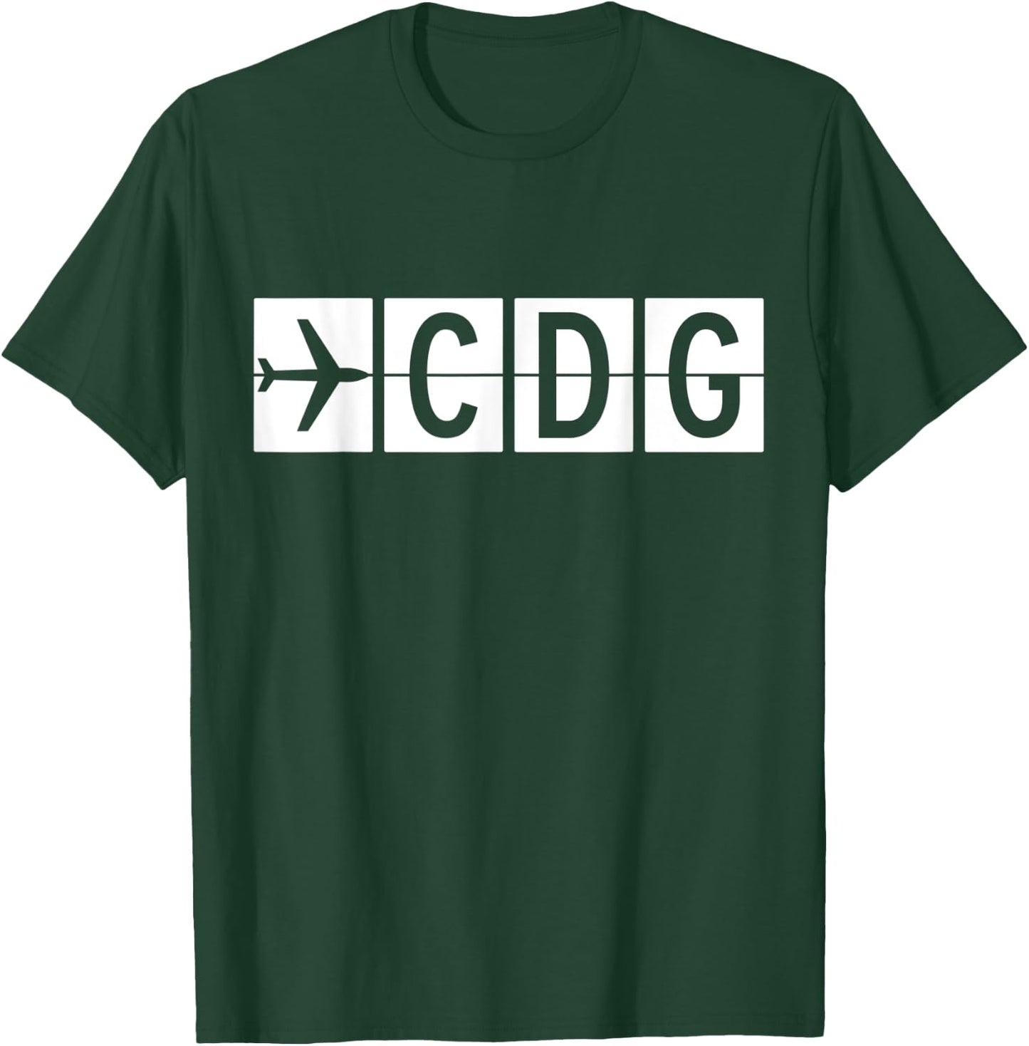 CDG Paris France Airport T-Shirt - T-Shirt | Forest