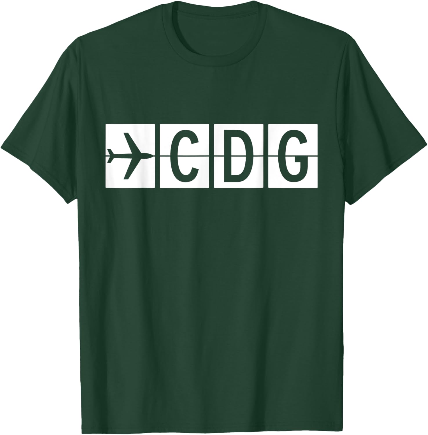 CDG Paris France Airport T-Shirt - T-Shirt | Forest