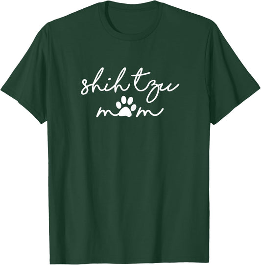 Shih Tzu Dog Mom Women T-Shirt - T-Shirt | Forest