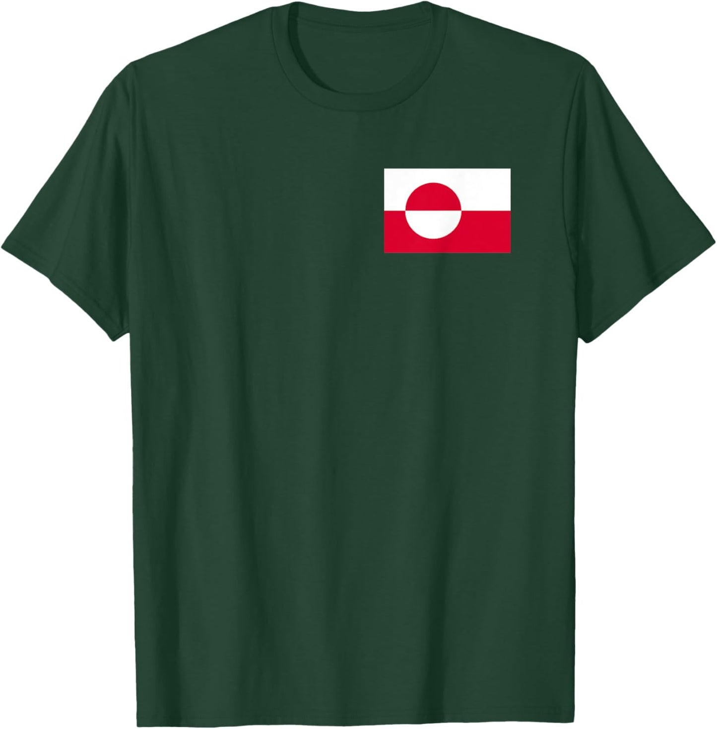 Greenlandic Flag of Greenland T-Shirt - T-Shirt | Forest