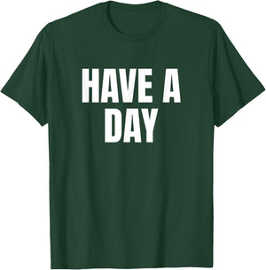 DGAvisuals Have A Day Fun Summer - Black, Small, -Adults, Short Sleeve T-Shirt - T-Shirt | Forest