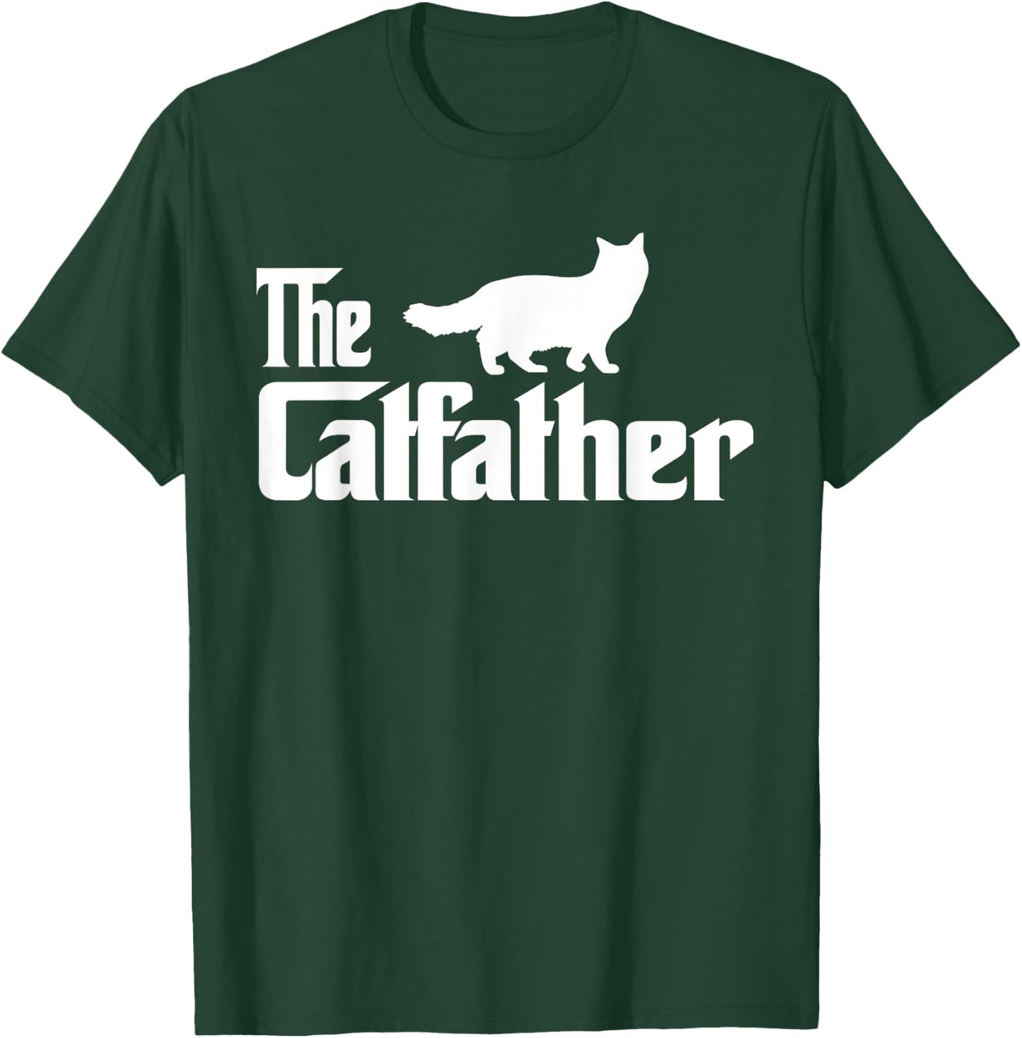 The Catfather Ragdoll Cat Lover Funny Father Cat Dad Men Women Girls Kids T-Shirt - T-Shirt | Forest
