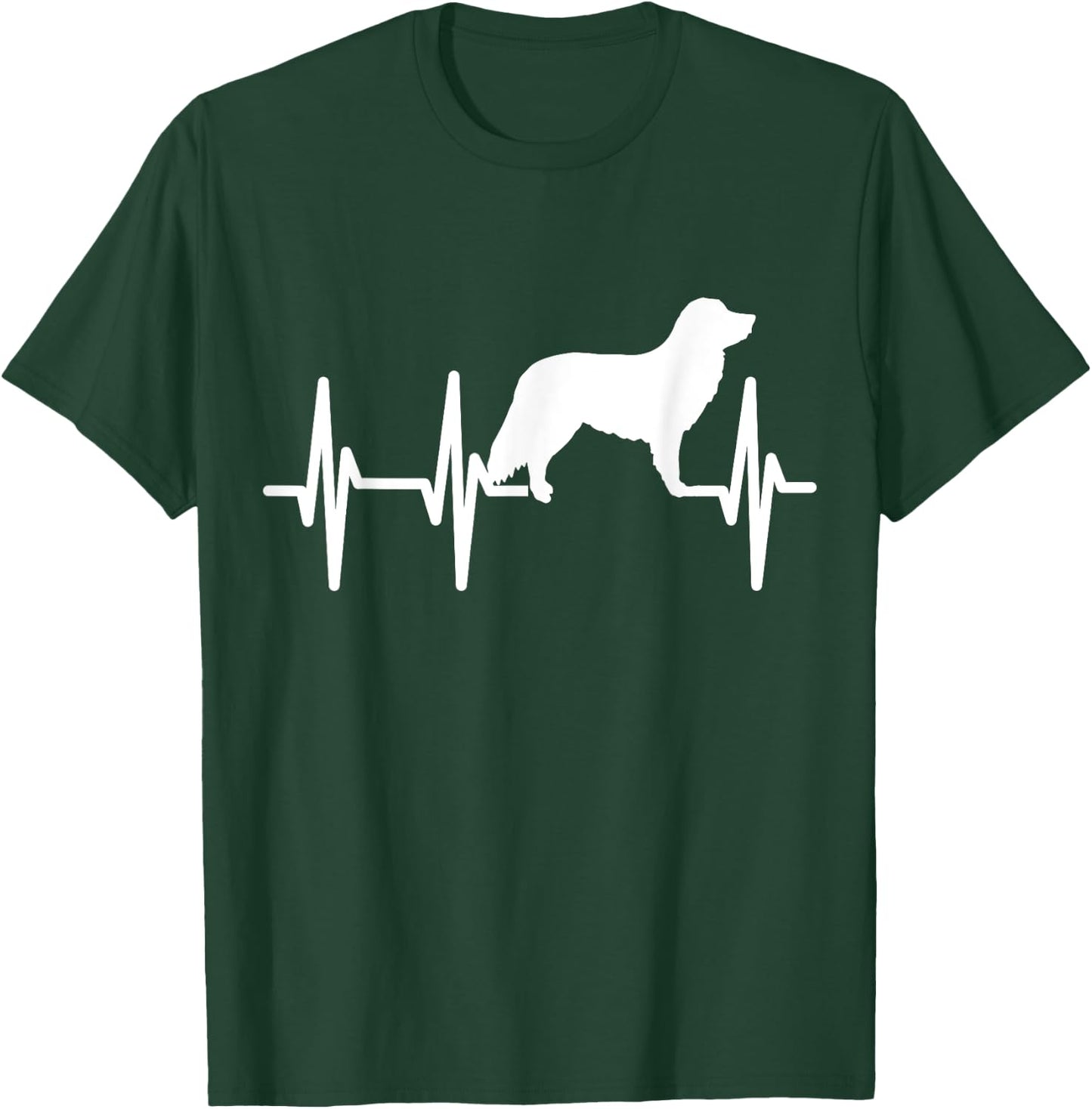 Nova Scotia Duck Great Heartbeat Dog Mom Dad Lover Gift T-Shirt - T-Shirt | Forest