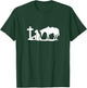 Cowgirl and a Horse Praying Cross Western Women T-Shirt - T-Shirt | Forest