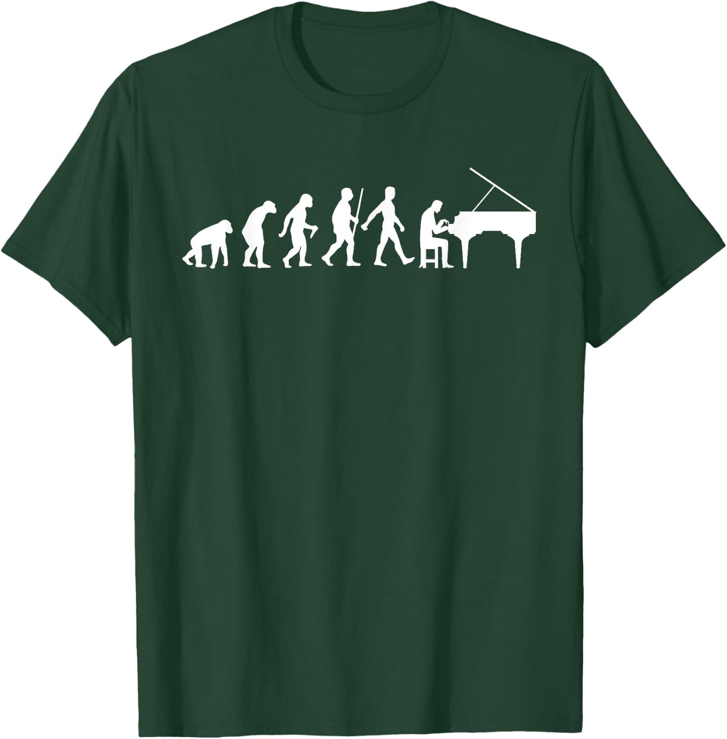 Funny Piano Gift Kids Men Women Cool Pianist Music Lover T-Shirt - T-Shirt | Forest