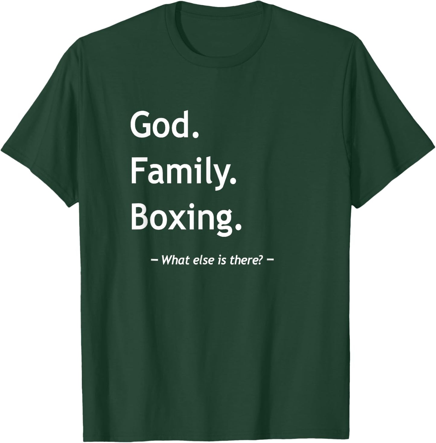 Christian Faith Jesus Christianity God Family Boxing T-Shirt - T-Shirt | Forest