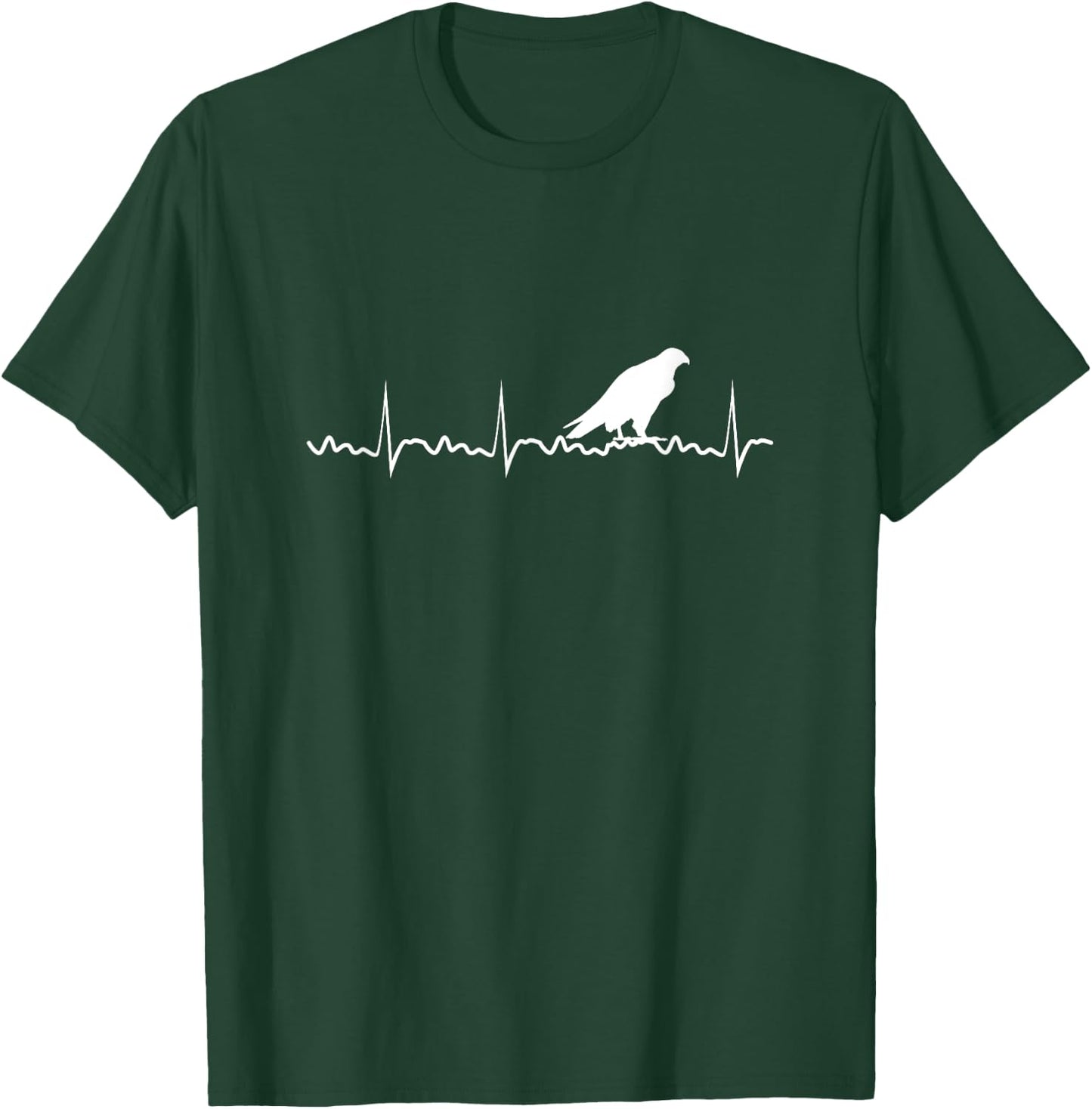 Peregrine Falcon Heartbeat Bird Falcon Animal T-Shirt - T-Shirt | Forest
