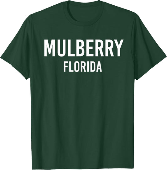 MULBERRY FLORIDA FL USA Patriotic Vintage Sports Women Kids Men T-Shirt - T-Shirt | Forest