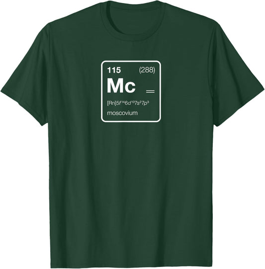 Element 115 / Moscovium Periodic Table Design T-Shirt - T-Shirt | Forest